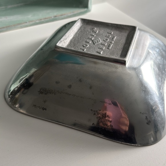 Joseph Abboud Made in India Square Decorative MCM Accent Bowl - Picture 5 of 7